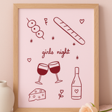 girls night print